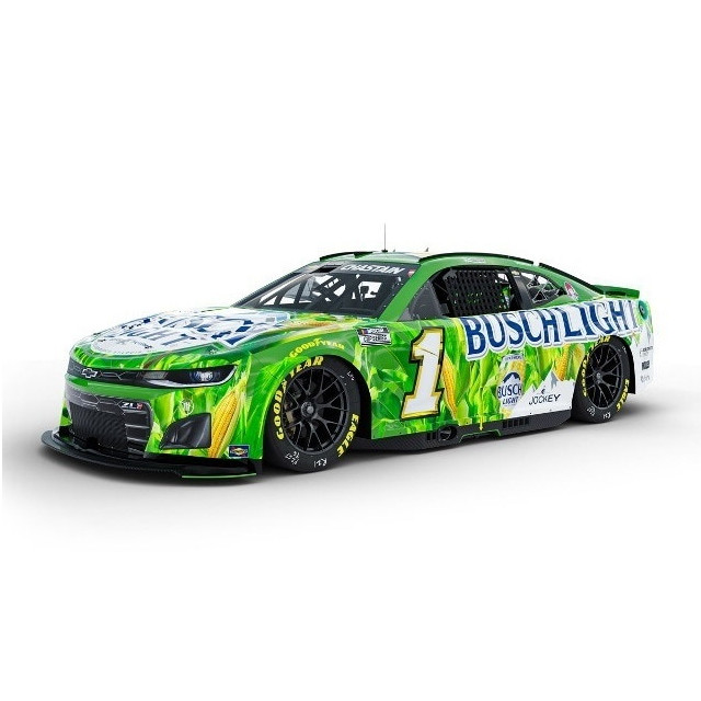 [MDL] Lionel Racing(ライオネルレーシング) 1/64 NASCAR CUP BUSCH LIGHT FARMERS 2024 シボレー カマロ ZL1 ロス・チャスティン #1 完成品 ミニカー(LR305310) 京商