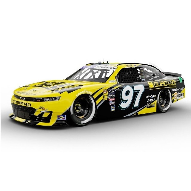 [MDL] Lionel Racing(ライオネルレーシング) 1/64 NASCAR xfinity QUAD LOCK 2024 シボレー カマロ ZL1 シェーン・ヴァン・ギズバーゲン #97 ダーリントン スローバック 完成品 ミニカー(LR308885) 京商