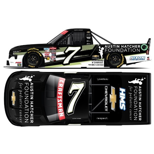 [MDL] Lionel Racing(ライオネルレーシング) 1/64 CRAFTSMAN AUSTIN HATCHER FOUNDATION 2024 シボレー シルバラード コナー・ジリッシュ #7 完成品 ミニカー(LR308236) 京商