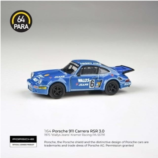 [MDL]PARA64 1/64 ポルシェ 911 3.0 RSR 1974 Wally's Jeans LHD 完成品 ミニカー(PA-55791) PARAGON(パラゴン)