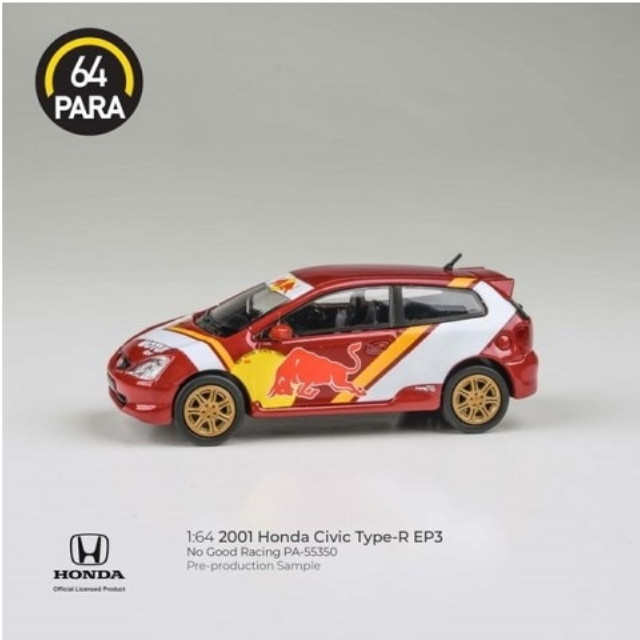 [MDL]PARA64 1/64 ホンダ シビック Type R EP3 2001 No Good Racing LHD 完成品 ミニカー(PA-55350) PARAGON(パラゴン)