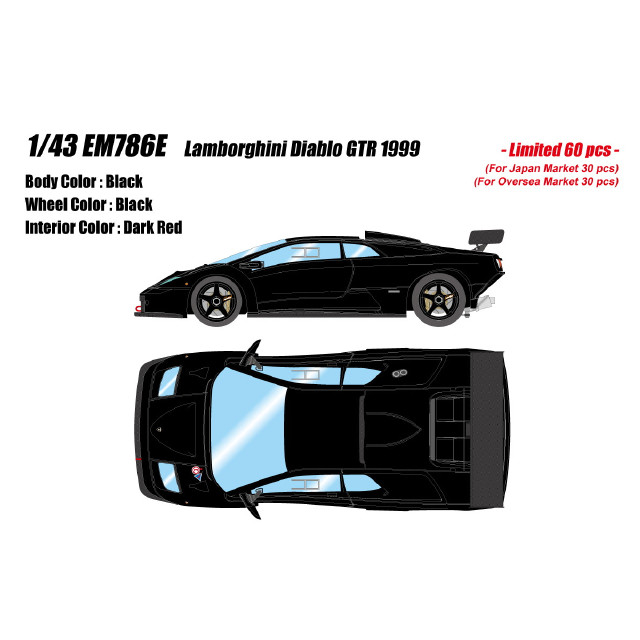 [MDL] 1/43 Lamborghini Diablo GTR 1999 ブラック 完成品 ミニカー(EM786E) EIDOLON(アイドロン)