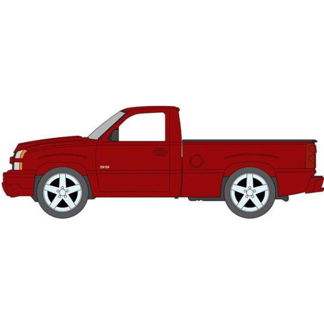[MDL] 1/64 2005 シェビー シルバラード SS カスタム キャンディアップルレッド 完成品 ミニカー(AWSP190B) AUTO WORLD(オートワールド)