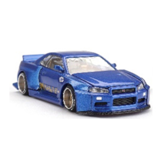 1/64 カスタム MINI GT 日産 スカイライン GT-R R34 BBS 改造 深