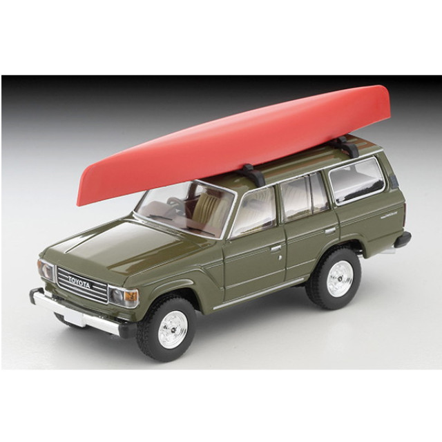 [MDL] トミカリミテッドヴィンテージ NEO 1/64 LV-N279e トヨタ ランドクルーザー60(オリーブ) カヌー、フィギュア付 完成品 ミニカー(330882) TOMYTEC(トミーテック)