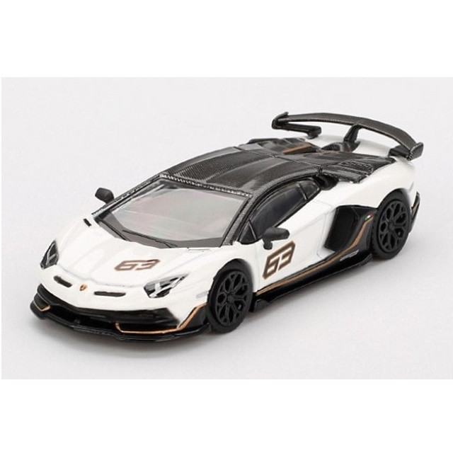 [MDL] MINI-GT 1/64 ランボルギーニ アヴェンタドール SVJ 63 Bianco Asopo(ホワイト)(左ハンドル) 完成品 ミニカー(MGT00842-L) TSM(トゥルースケールミニチュアズ)