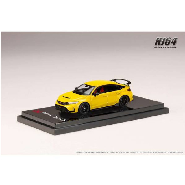 [MDL] 1/64 ホンダ CIVIC(シビック) Type R(FL5) イエロー(カスタムカラー) 完成品 ミニカー(HJ643063Y) ホビージャパン