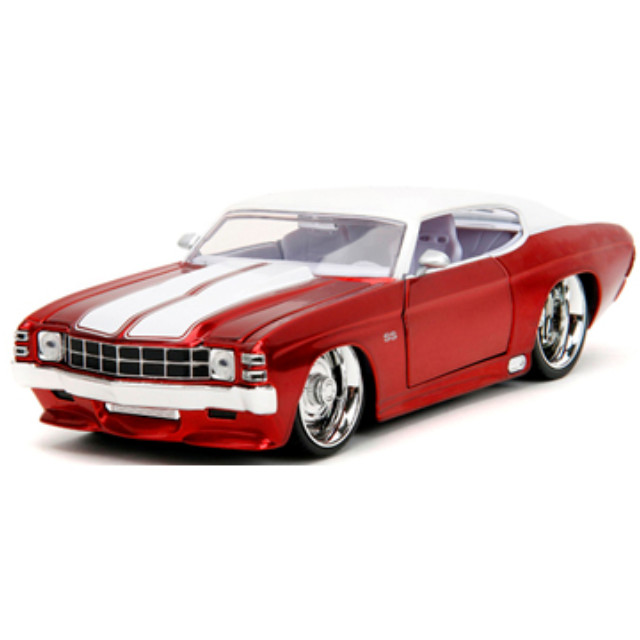 [MDL] BIGTIME MUSCLE(ビッグタイム マッスル) 1/24 1971 シェビー シェベル SS レッドメタリック/ホワイト 完成品 ミニカー(JADA35020) Jada Toys(ジャダトイズ)