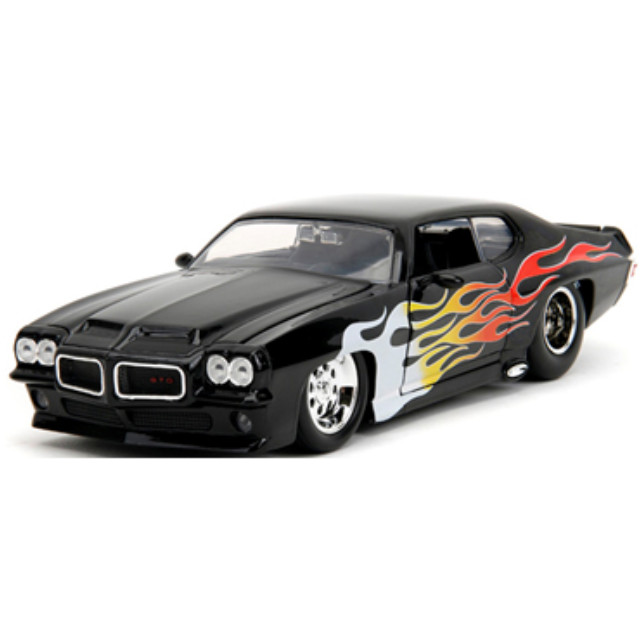 [MDL] BIGTIME MUSCLE(ビッグタイム マッスル) 1/24 1971ポンティアック GTO ジャッジ ブラック/フレイム 完成品 ミニカー(JADA35022) Jada Toys(ジャダトイズ)