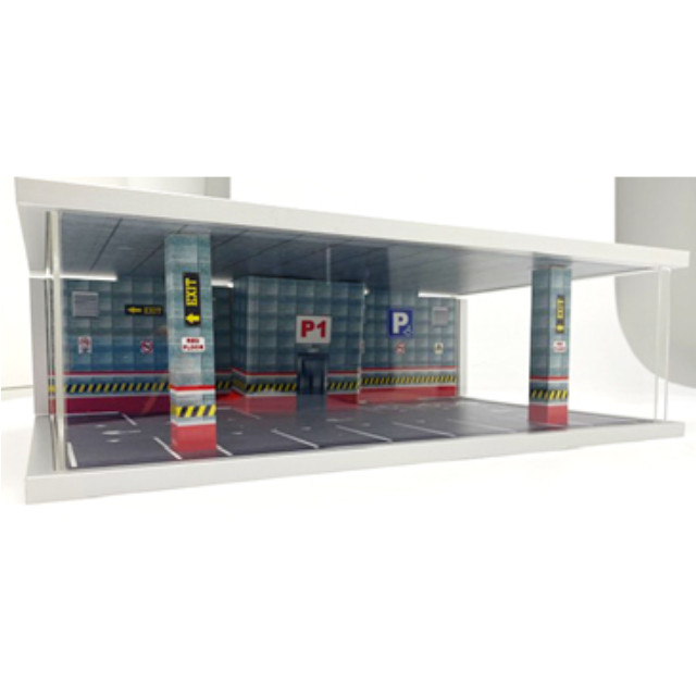 [MDL] 1/64 組立式 ジオラマ パーキング P1 レッドフロア ミニカー用アクセサリ(ATL30301N) ATLANTIC CASE(アトランティックケース)