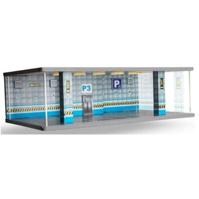 [MDL] (再販)1/64 組立式 ジオラマ パーキング P3 ブルーフロア ミニカー用アクセサリ(ATL30303N) ATLANTIC CASE(アトランティックケース)