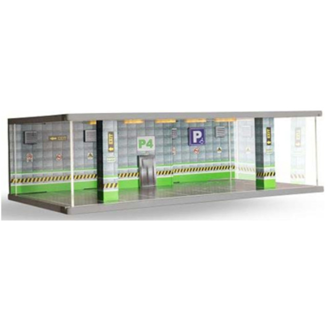 [MDL] (再販)1/64 組立式 ジオラマ パーキング P4 グリーンフロア ミニカー用アクセサリ(ATL30304N) ATLANTIC CASE(アトランティックケース)