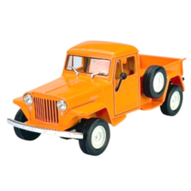 [MDL] 1/24 ウィリス ジープ ピックアップ 1947 オレンジ 完成品 ミニカー(WE24116OR) WELLY(ウィリー)