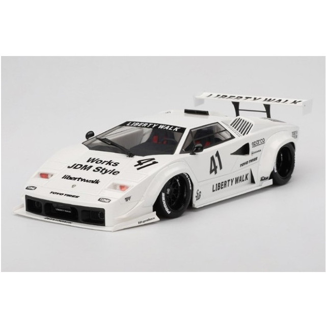 [MDL] TOP SPEEDシリーズ 1/18 ランボルギーニ カウンタック LB-WORKS 東京オートサロン 2024 ホワイト 完成品 ミニカー(TS0600) TSM(トゥルースケールミニチュアズ)
