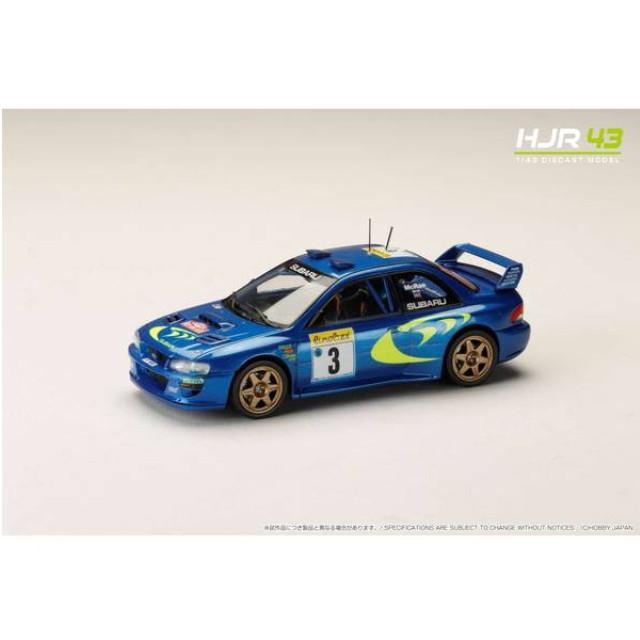 [MDL] HJR43 1/43 スバル インプレッサ モンテカルロ 1998 #3 完成品 ミニカー(HJR431003A) ホビージャパン