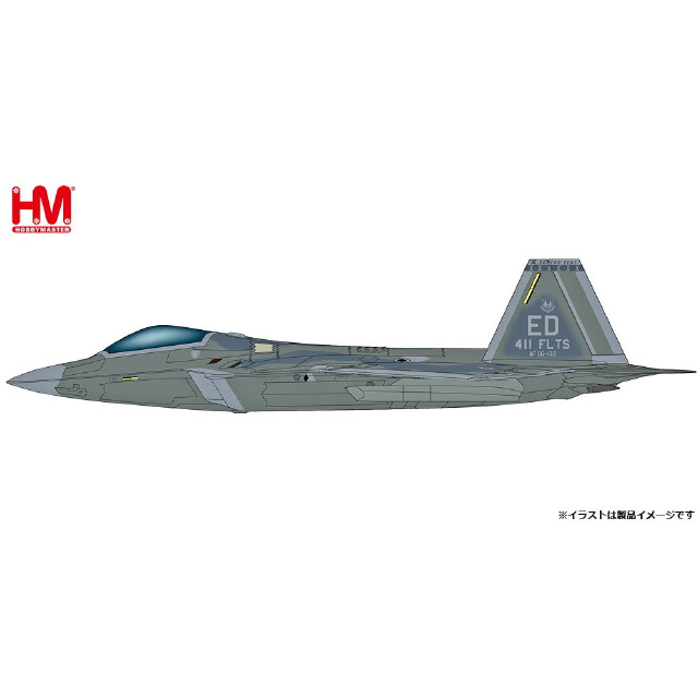 [MDL] 1/72 F-22 ラプターw/赤外線センサーポッド アメリカ空軍 第411試験航空団 エドワーズ空軍基地 完成品 飛行機(HA2829) ホビーマスター