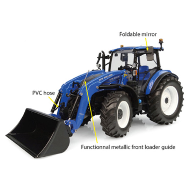 [MDL] 1/32 ニューホランド T5.120 デュアルコマンド フロントローダー 655LU 2025 完成品 ミニカー(E6682) UNIVERSAL HOBBIES(ユニバーサルホビーズ)