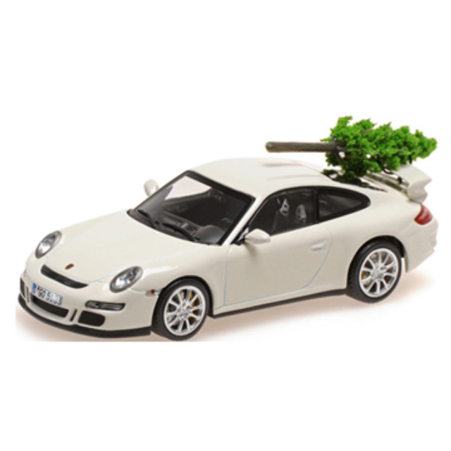 [MDL] MINICHAMPS(ミニチャンプス) 1/43 ポルシェ 911 GT3 - 2006(ホワイト) + クリスマスツリー 完成品 ミニカー(400065405) Paul's Model Art(ポールズ・モデルアート)