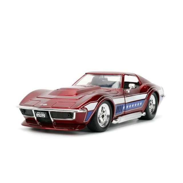 [MDL] BIGTIME MUSCLE(ビッグタイム マッスル) 1/24 1969 シェビー コルベット スティングレイ レッドメタリック 完成品 ミニカー(JADA35488) Jada Toys(ジャダトイズ)