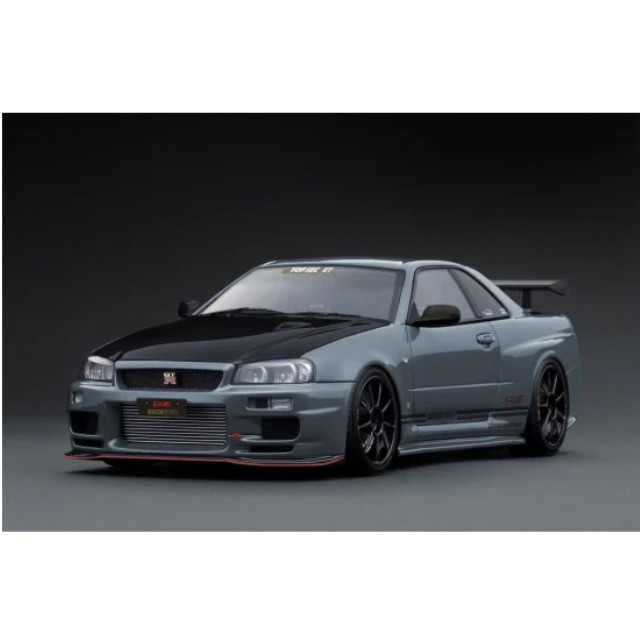 [MDL] 1/18 TOP SECRET 34GT-R(BNR34) NISMO Stealth Gray(ステルスグレー) 完成品 ミニカー(IG3639) ignition model(イグニッションモデル)