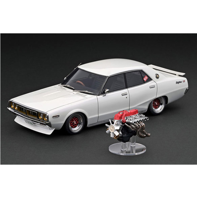 [MDL] (再販) 1/18 Nissan Skyline(スカイライン) 2000 GT-X(GC110) Pearl White With Engine 完成品 ミニカー(IG3268) ignition model(イグニッションモデル)