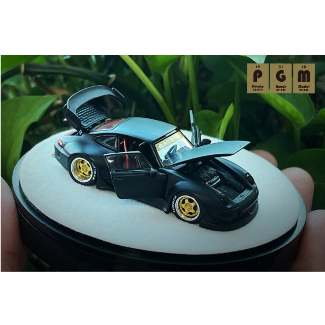 [MDL] 1/64 RWB 993 Matte Black(マットブラック) -Rotating display(回転台座バージョン) 完成品 ミニカー(PGM-640312-2) PGM(プライベートグッズモデル)