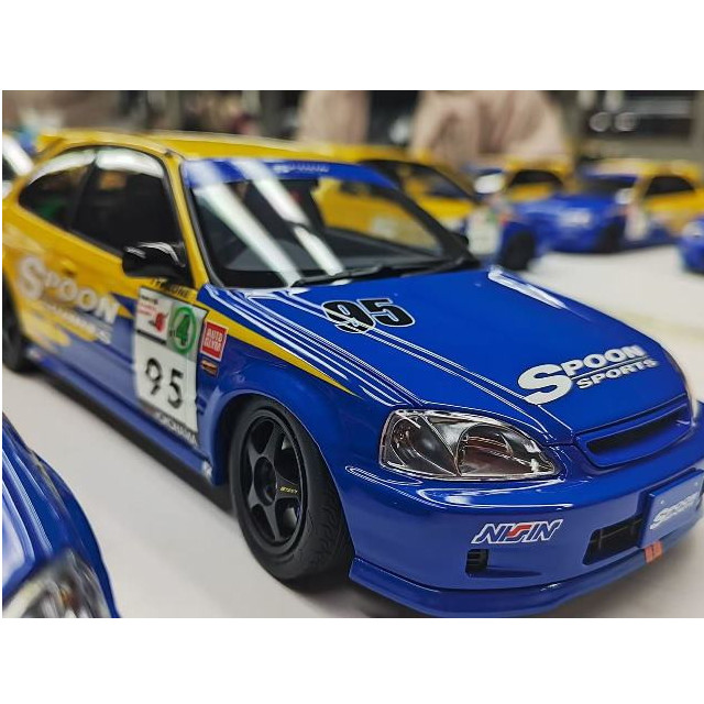 [MDL] 1/18 ホンダ シビック タイプR(EK9) スプーン レーシング #95 完成品 ミニカー(M85014) MOTORHELIX(モーターヘリックス)