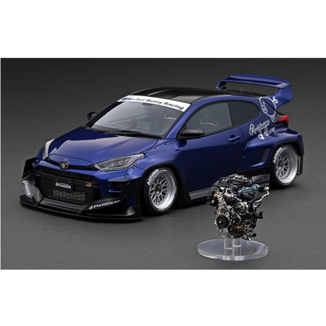 [MDL] (再販) 1/18 PANDEM GR YARIS(ヤリス)(4BA) Blue Metallic(ブルーメタリック) With Engine 完成品 ミニカー(IG2903) ignition model(イグニッションモデル)