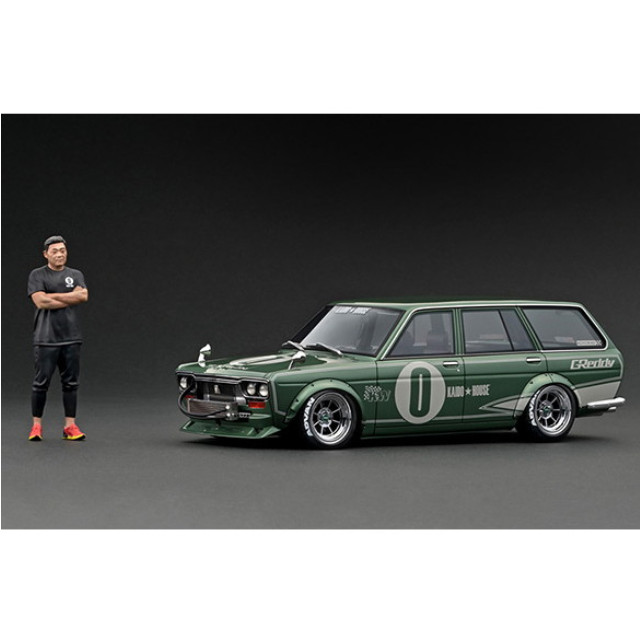 [MDL] (再販) 1/18 Datsun Bluebird(ダットサン ブルーバード)(510) Wagon Green Metallic(グリーンメタリック) With Mr. Jun Imai 完成品 ミニカー(IG3148) ignition model(イグニッションモデル)