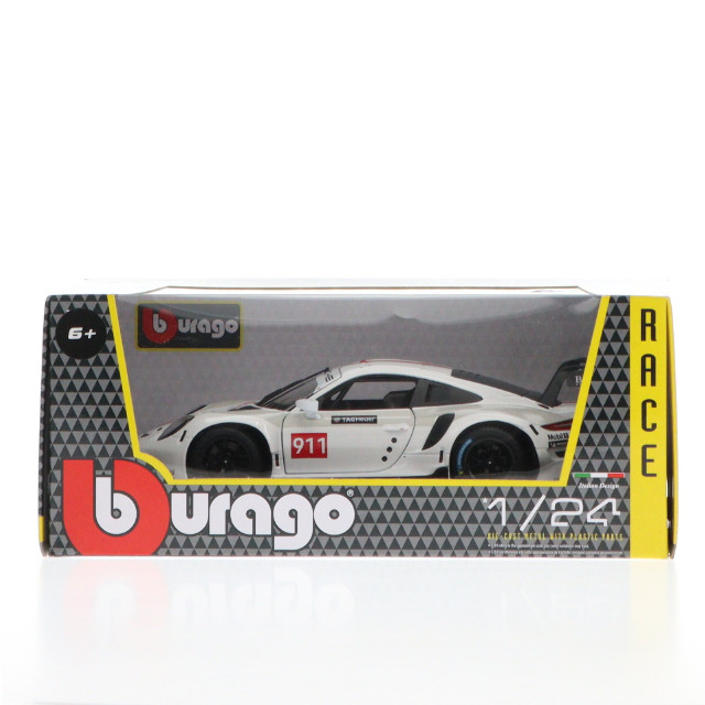 [MDL] 1/24 Porsche(ポルシェ) 911 RSR GT #911 ホワイト/レッド 完成品 ミニカー(18-28013) BBURAGO(ブラゴ)
