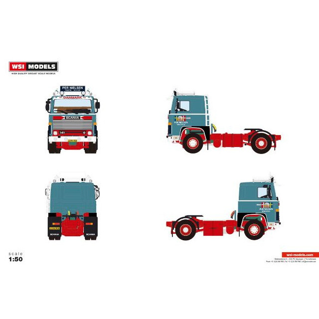 [MDL] 1/50 Per Nielsen SCANIA(スカニア) 1 SERIES 4X2 完成品 ミニカー(01-4808) WSI MODELS