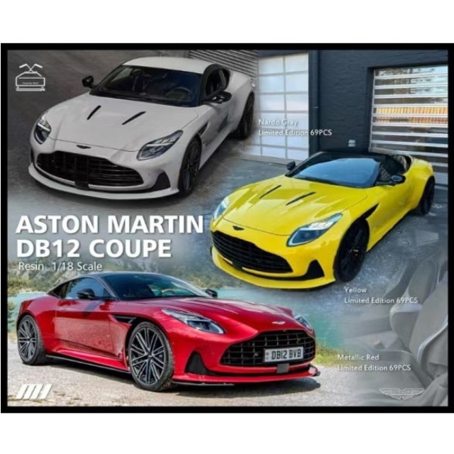 [MDL] 1/18 Aston Martin(アストンマーティン) DB12 Coupe(クーペ) Metallic Red 完成品 ミニカー(MH027MR) MOTORHELIX(モーターヘリックス)