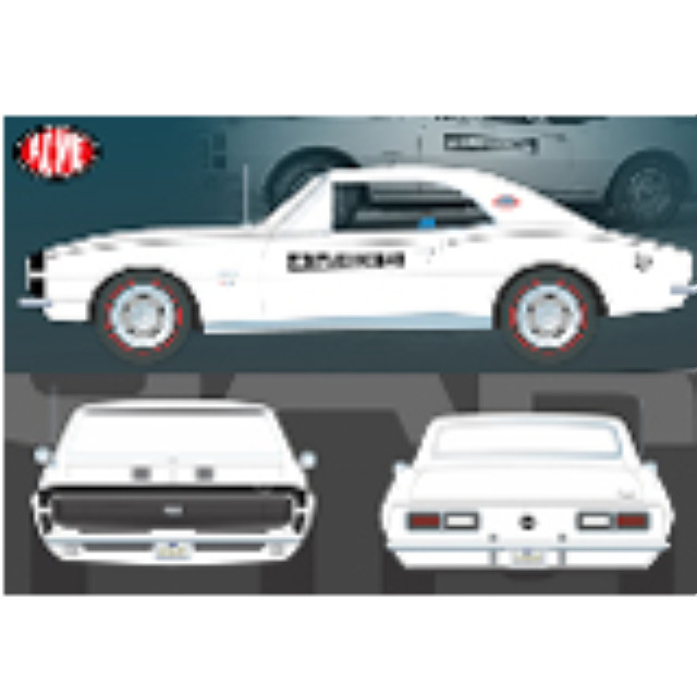 [MDL] 1/18 1967年 シボレーカマロ RS/SS Car Craft Test Car 完成品 ミニカー(A1805734) ACME(アクメ)
