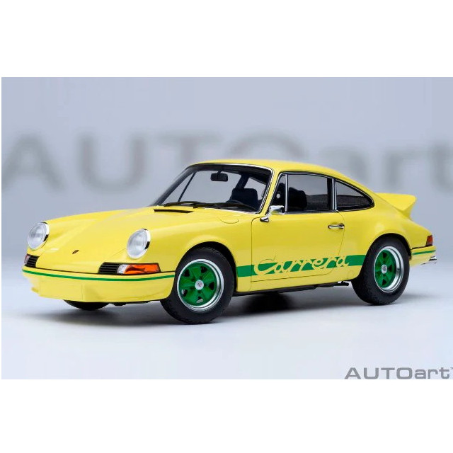 [MDL] オートアート・コンポジットモデルシリーズ 1/18 ポルシェ 911 カレラ 2.7 RS(ライトイエロー×グリーン・ストライプ) 完成品 ミニカー(78033) AUTOart(オートアート)
