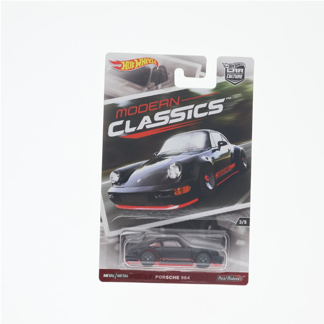 [MDL] Hot Wheels(ホットウィール) CAR CULTURE MODERN CLASSICS 1/64 PORSCHE(ポルシェ) 964(ブラック×レッド) 完成品 ミニカー(DWH67) マテル