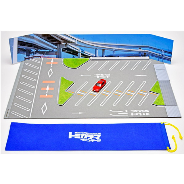 [MDL] トミカラマ ヴィンテージ12a 大黒パーキングエリア マットA(日産 シルビア Q's エアロ 95年式付属) 1/64 完成品 ミニカー用ストラクチャー(335962) TOMYTEC(トミーテック)