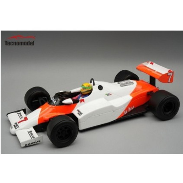 [MDL] 1/18 マクラーレン MP4/1C シルバーストーン テスト 1983 #7 Ayrton Senna ドライバーフィギュア付き 完成品 ミニカー(TMD18-402E) Tecnomodel(テクノモデル)