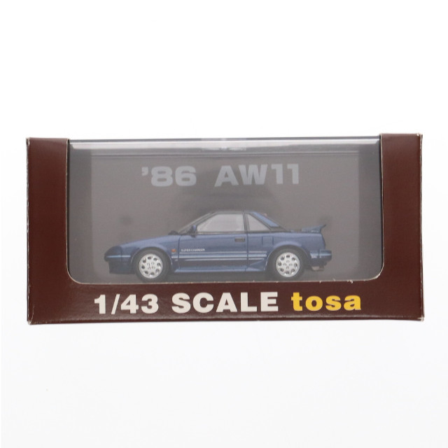 [MDL] 1/43 TOYOTA MR2 AW11(ブルー) 完成品 ミニカー tosa collections(トサコレクション)