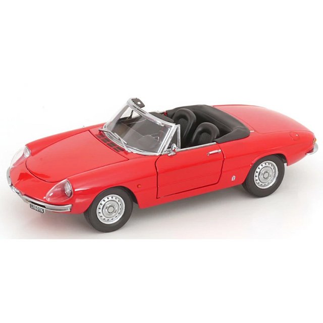 [MDL] 1/18 ALFA ROMEO 1600 Duetto Spider(アルファロメオ1600デュエットスパイダー)(レッド) エキゾースト・コンテナ・キーチェーン 完成品 ミニカー(38701) AUTOart(オートアート)