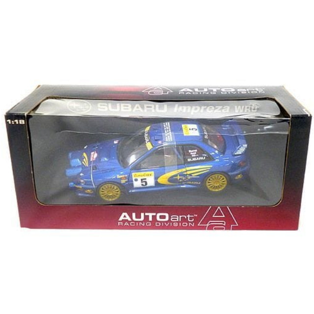 [MDL] RACING DIVISION 1/18 SUBARU Impreza(インプレッサ) WRC Monte Carlo Rally Night Race ver. PIRELLI #5(ブルー×イエロー) 完成品 ミニカー(89994) AUTOart(オートアート)