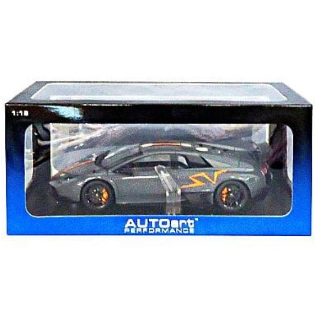 [MDL] PERFORMANCE 1/18 LAMBORGHINI MURCIELAGO LP670-4 SV(ランボルギーニ ムルシエラゴ LP670-4 スーパーヴェローチェ) チャイナ リミテッド エディション(グレー/オレンジストライプ) 完成品 ミニカー(74625) AUTOart(オートアート)