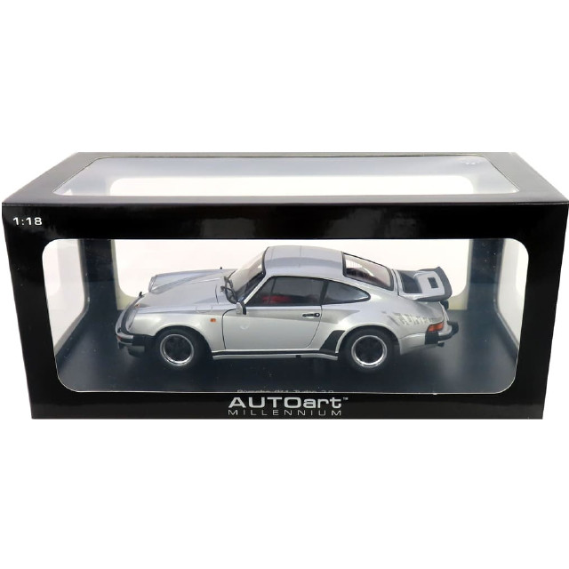 [MDL] MILLENNIUM 1/18 ポルシェ 911 3.0 ターボ(シルバー) 完成品 ミニカー(77971) AUTOart(オートアート)