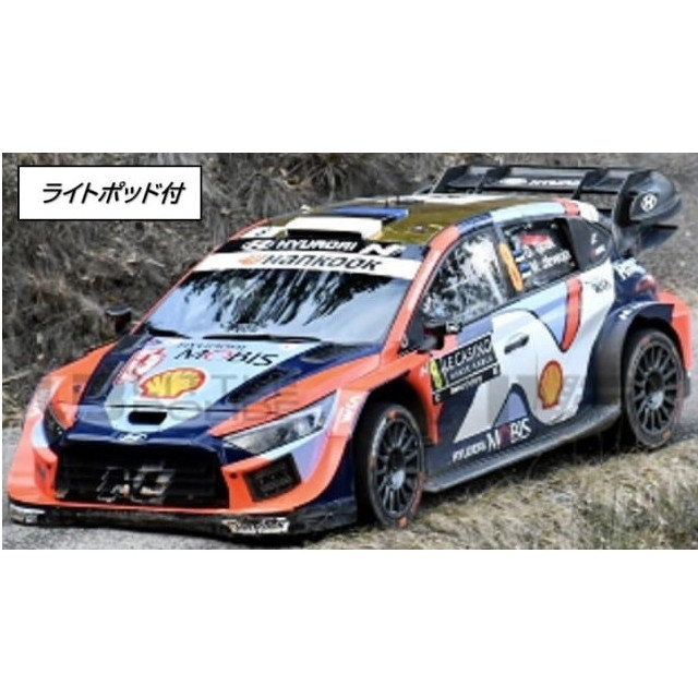[MDL] 1/18 ヒョンデ i20 N ラリー1 2025年 ラリーモンテカルロ #8 O.Tanak/M.Jarveoja ライトポッド付 完成品 ミニカー(18RMC230B) IXO Models(イクソモデルス)