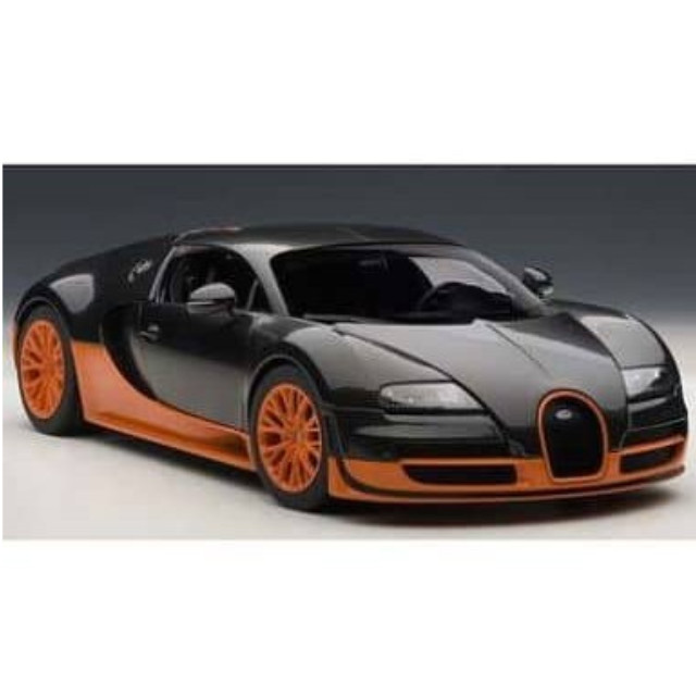 [MDL] シグネチャーシリーズ 1/18 ブガッティ ヴェイロン スーパースポーツ ワールドレコードエディション (カーボンブラック/オレンジ) 完成品 ミニカー(70935) AutoArt(オートアート)