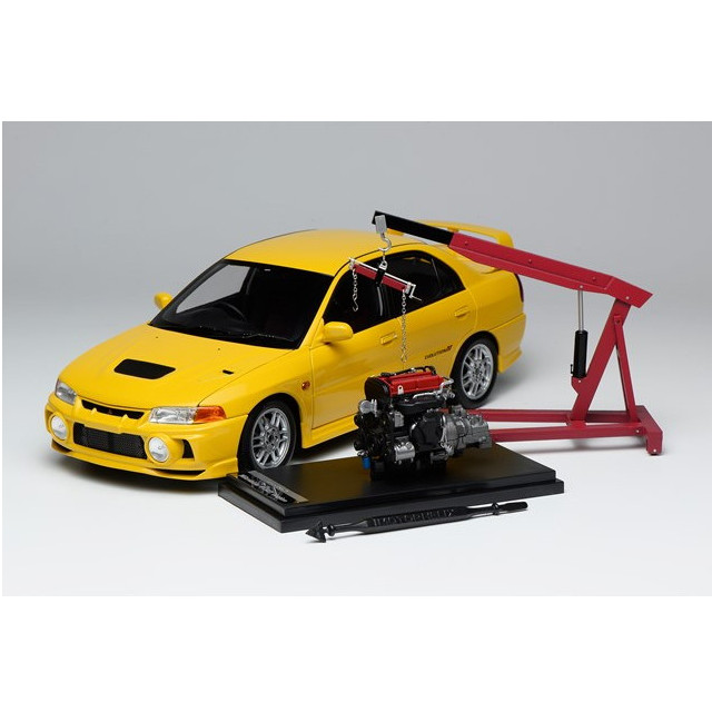 [MDL] 1/18 三菱 Lancer Evolution IV Dandelion Yellow(ダンデライオン イエロー) 完成品 ミニカー(M84006) MOTORHELIX(モーターヘリックス)