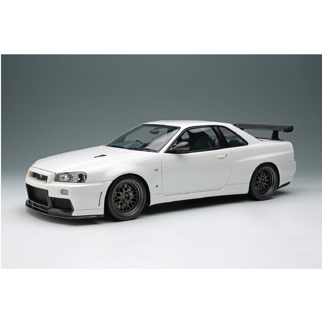 [MDL] 1/18 BUILT BY LEGENDS Mine's(マインズ) Skyline(スカイライン) GT-R(BNR34) シラナミホワイト 完成品 ミニカー(EML130A) EIDOLON(アイドロン)