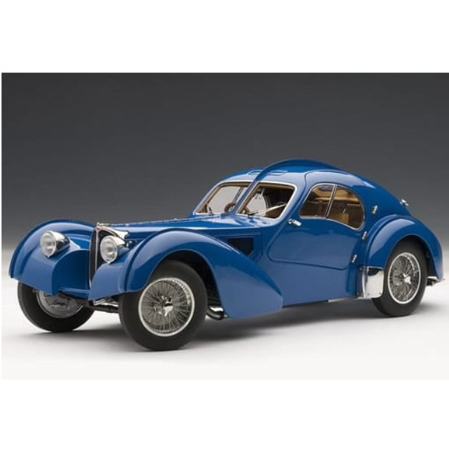 [MDL] 1/18 ブガッティ タイプ57SC アトランティック 1938 ワイヤースポークホイール(ブルー) 完成品 ミニカー(70943) AUTOart(オートアート)