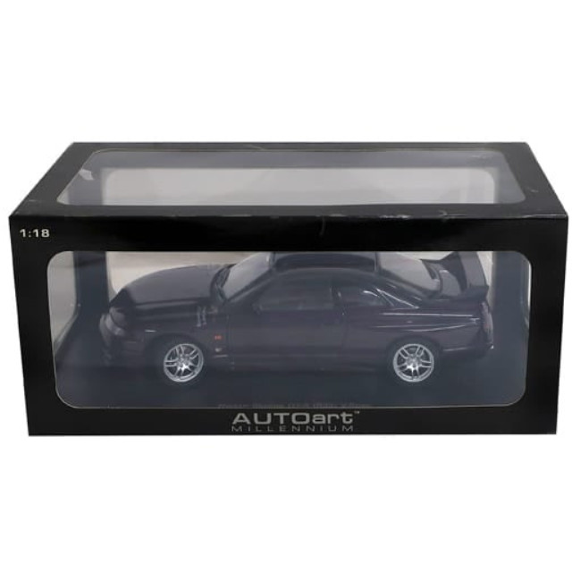 [MDL] MILLENNIUM 1/18 NISSAN SKYLINE GT-R R33 V-SPEC(ミッドナイトパープル) 完成品 ミニカー(77323) AUTOart(オートアート)