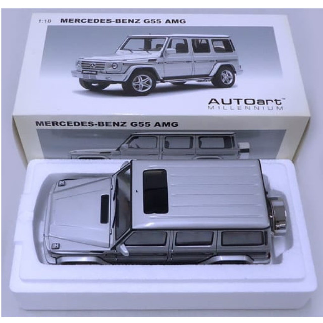 [MDL] 1/18 MERCEDES-BENZ G55 AMG 2009 FACELIFT(メタリックシルバー) 「MILLENNIUM」  完成品 ミニカー(76249) AutoArt(オートアート)