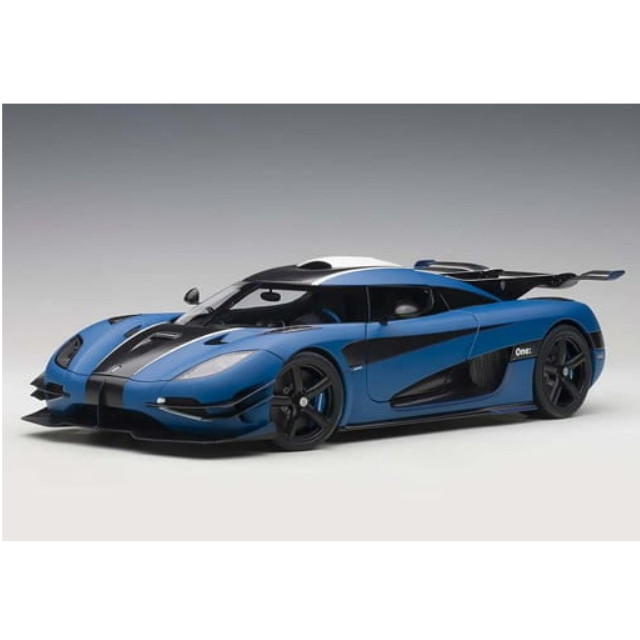 [MDL] 1/18 KOENIGSEGG One:1(マットインペリアルブルー×カーボンブラック×ホワイト)  完成品 ミニカー(79018) AutoArt(オートアート)